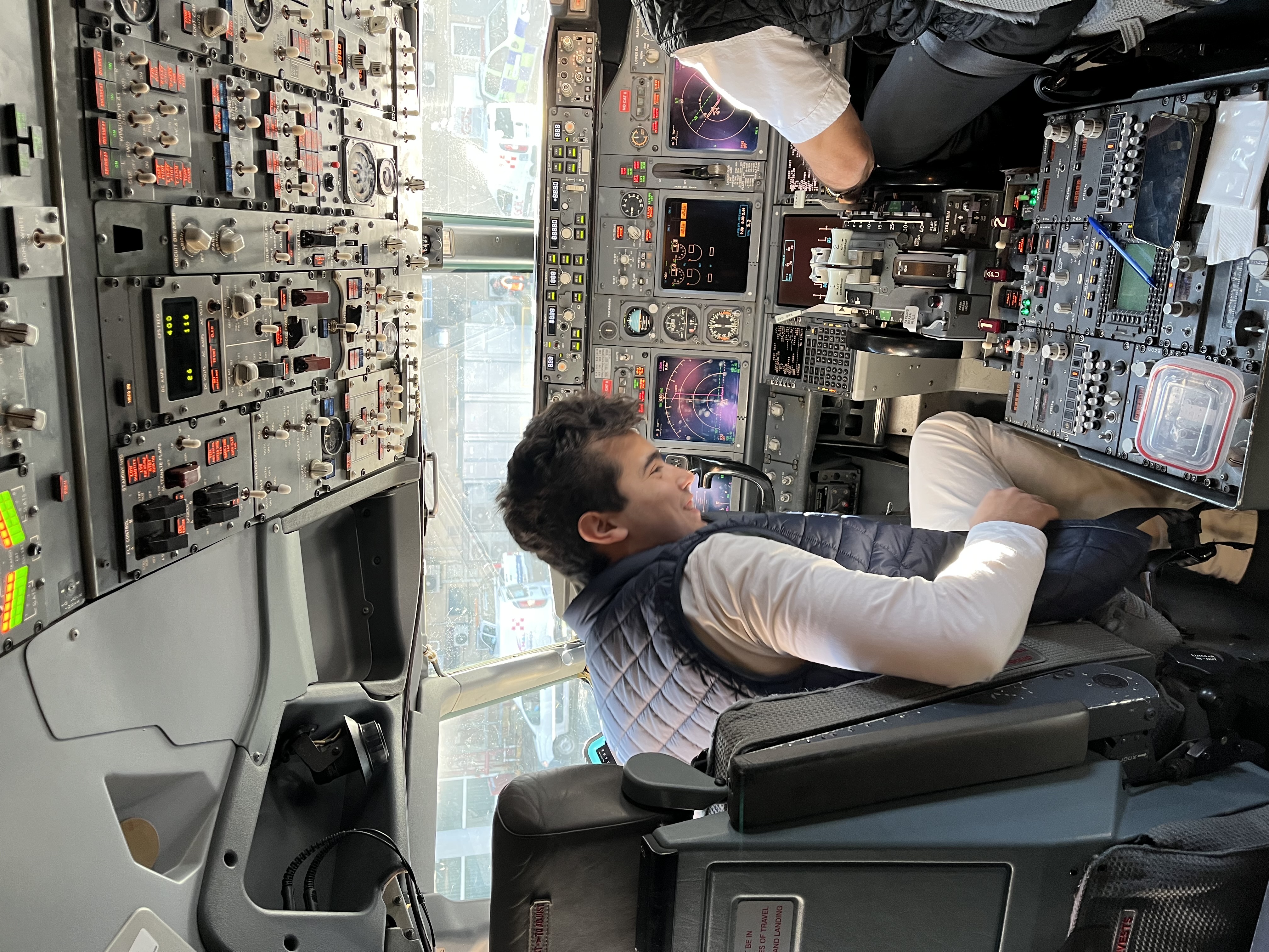 Cabina Airbus comercial